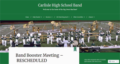 Desktop Screenshot of carlislehighschoolband.org